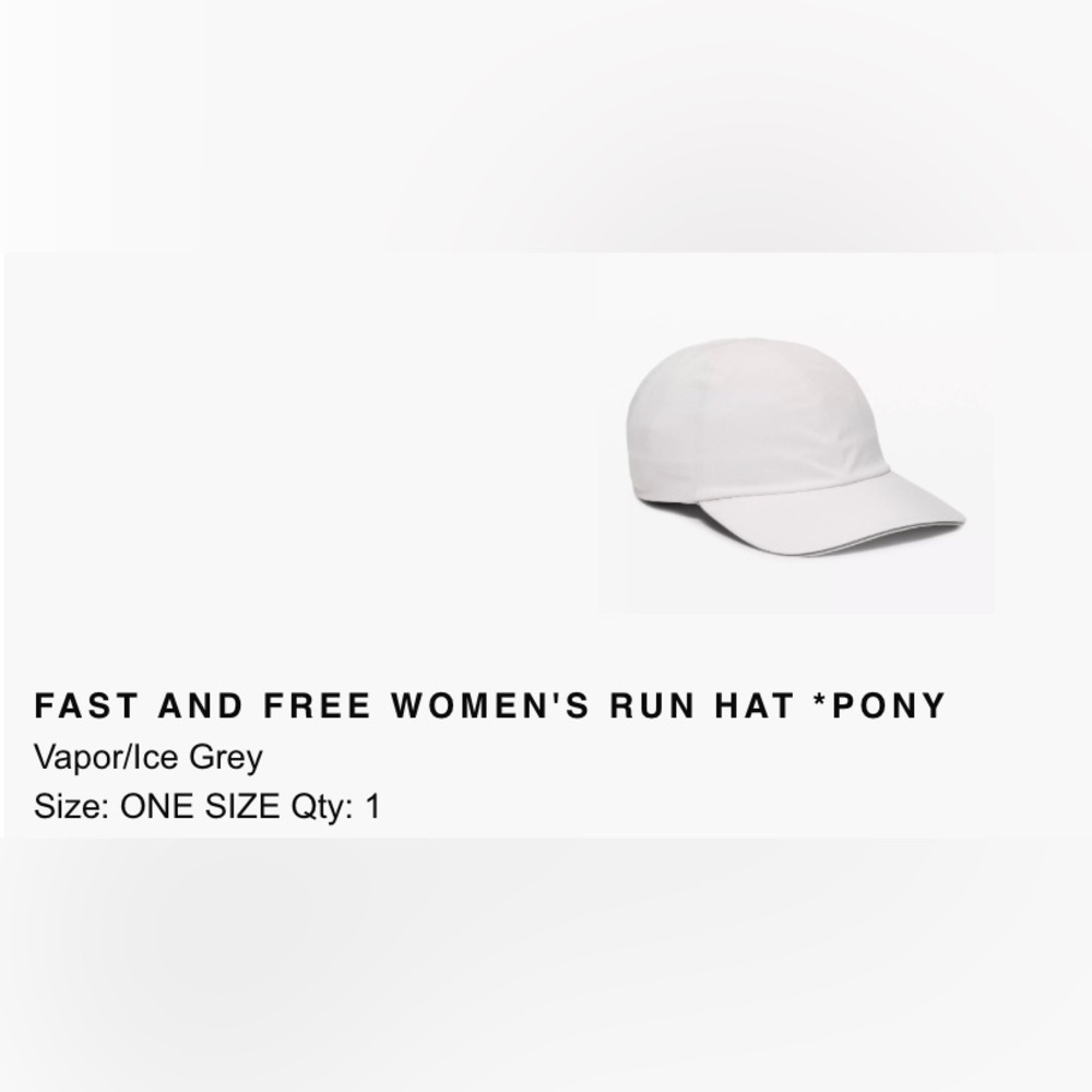 Lululemon Fast and Free ‘Pony’ Hat